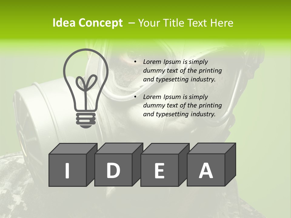 Equipment Combat Special PowerPoint Template