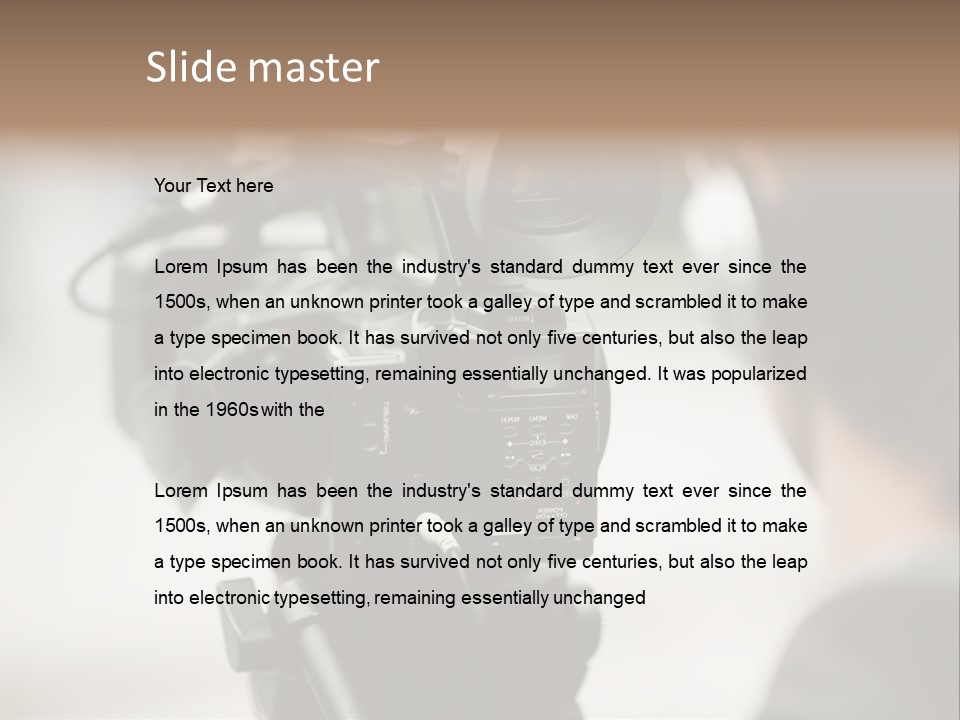 News Television Person PowerPoint Template