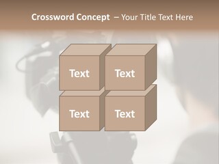 News Television Person PowerPoint Template