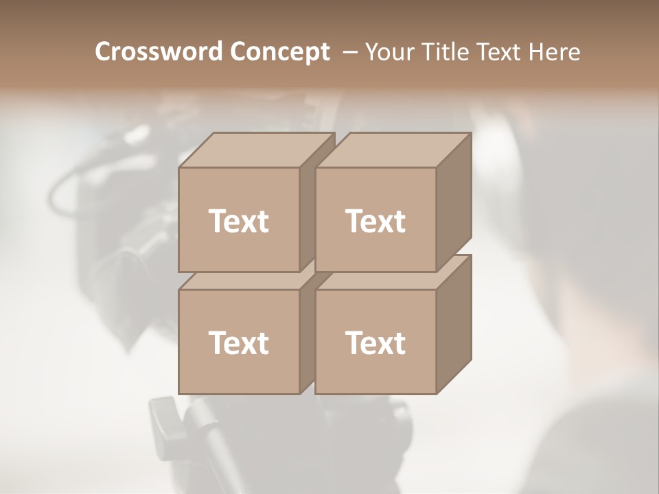 News Television Person PowerPoint Template