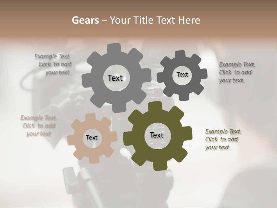 News Television Person PowerPoint Template