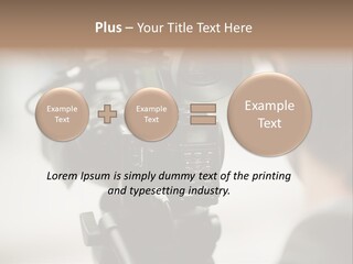 News Television Person PowerPoint Template