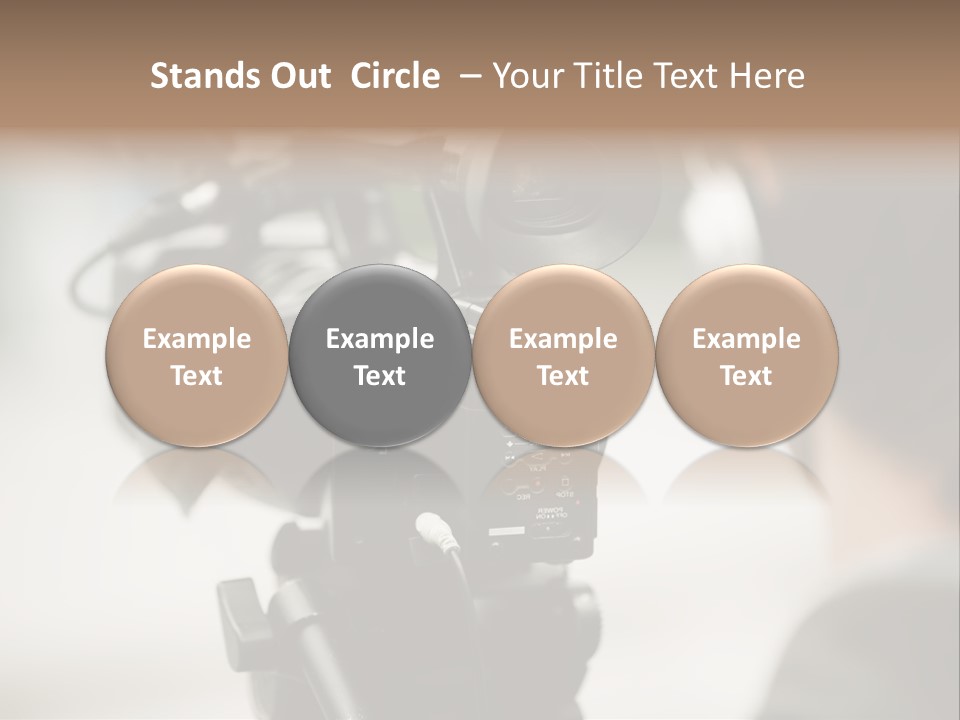 News Television Person PowerPoint Template