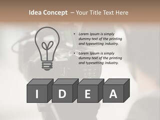 News Television Person PowerPoint Template