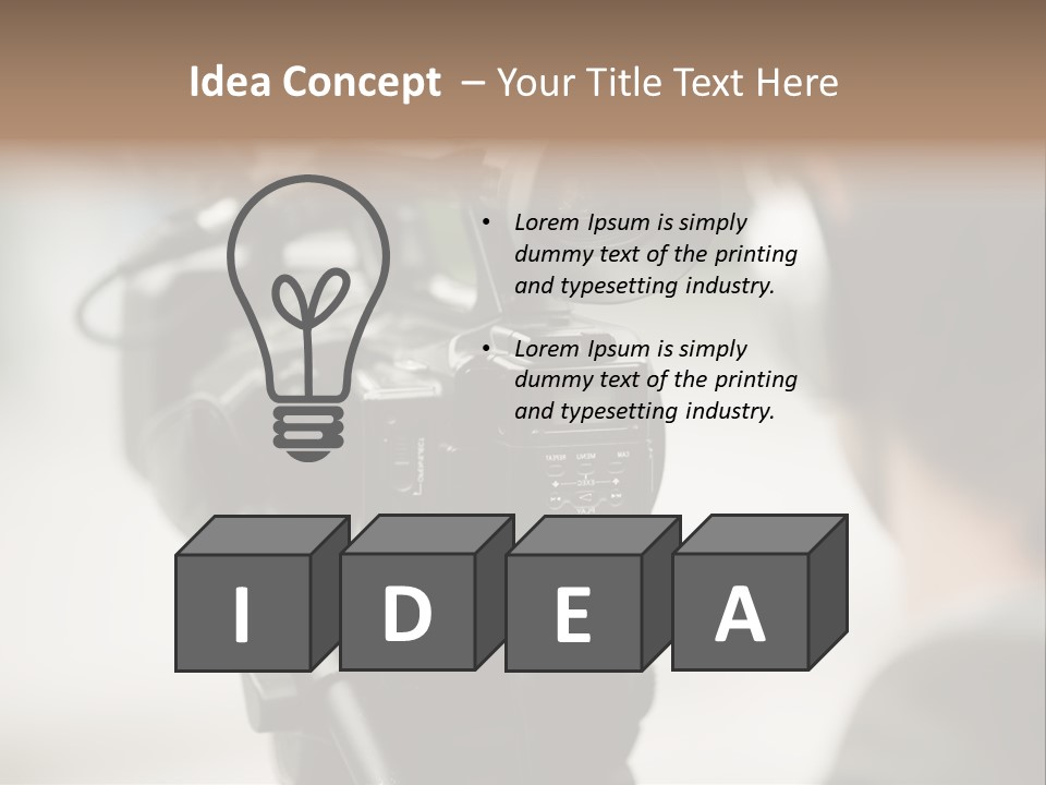 News Television Person PowerPoint Template