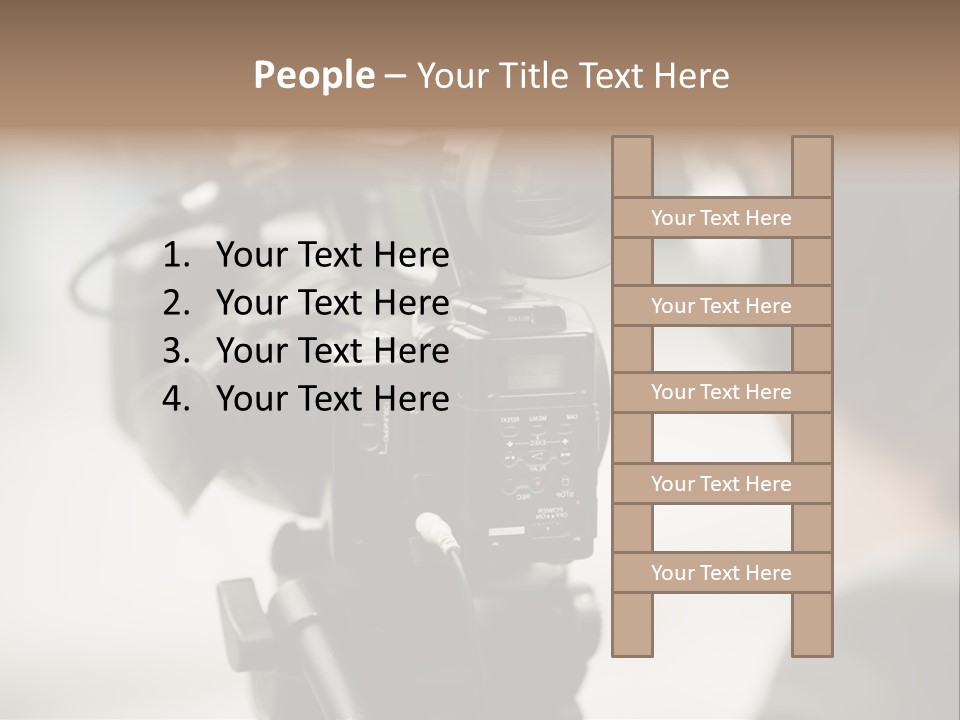 News Television Person PowerPoint Template