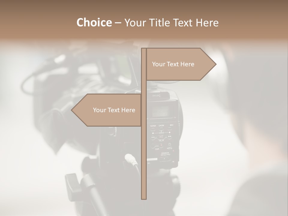 News Television Person PowerPoint Template