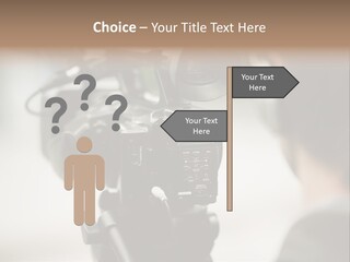 News Television Person PowerPoint Template