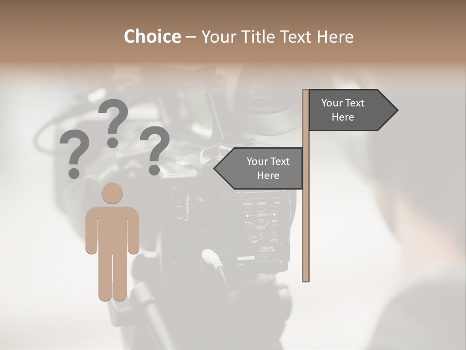 News Television Person PowerPoint Template