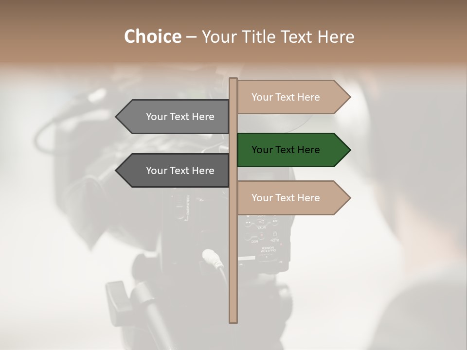 News Television Person PowerPoint Template