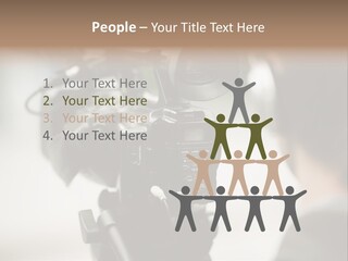 News Television Person PowerPoint Template