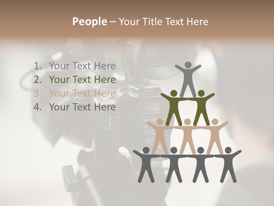 News Television Person PowerPoint Template