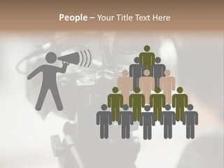 News Television Person PowerPoint Template