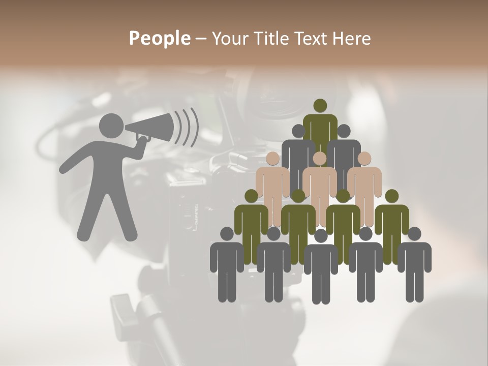 News Television Person PowerPoint Template