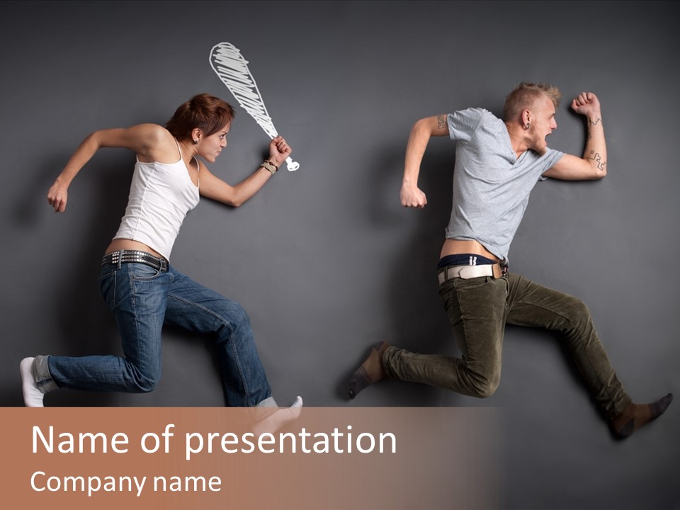 Punk Young People PowerPoint Template