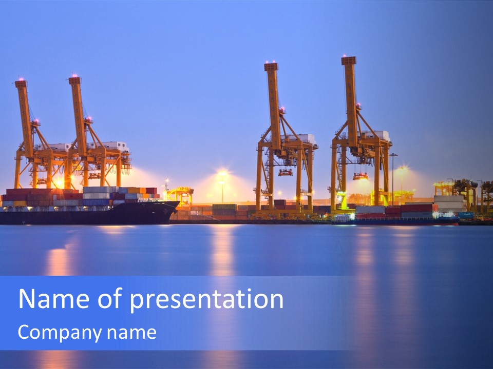 Tanker Gantry Liner PowerPoint Template