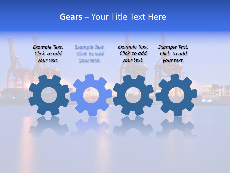 Tanker Gantry Liner PowerPoint Template