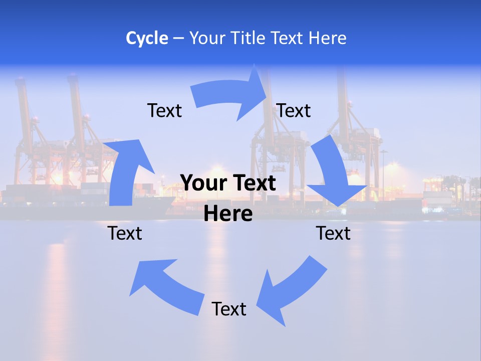 Tanker Gantry Liner PowerPoint Template