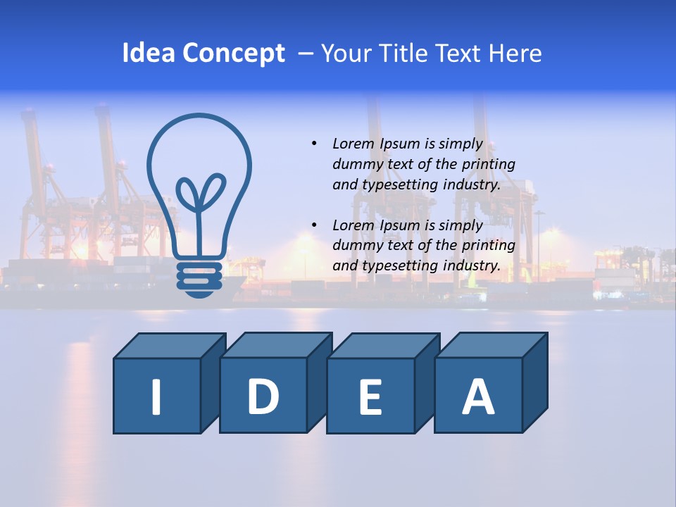 Tanker Gantry Liner PowerPoint Template