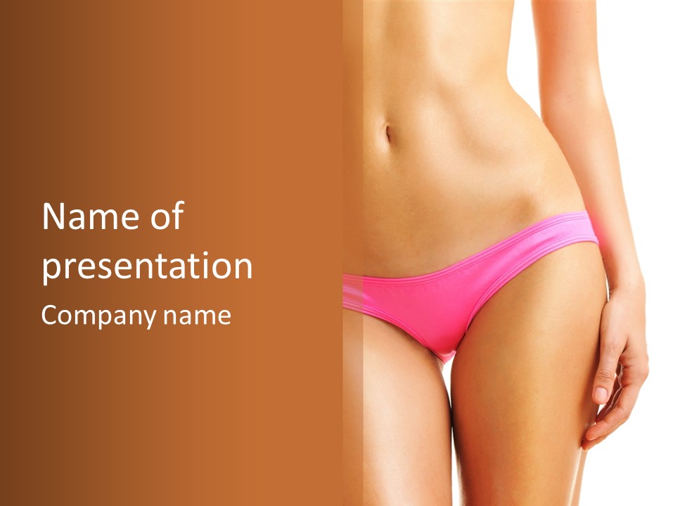 Swimwear Passion Tease PowerPoint Template