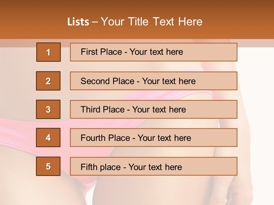 Swimwear Passion Tease PowerPoint Template