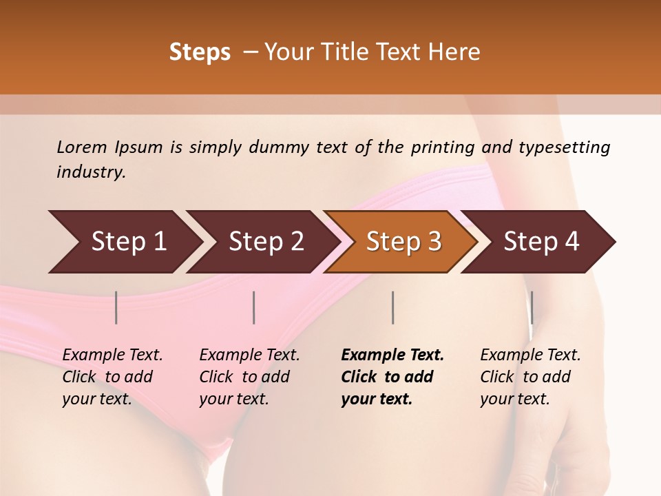 Swimwear Passion Tease PowerPoint Template