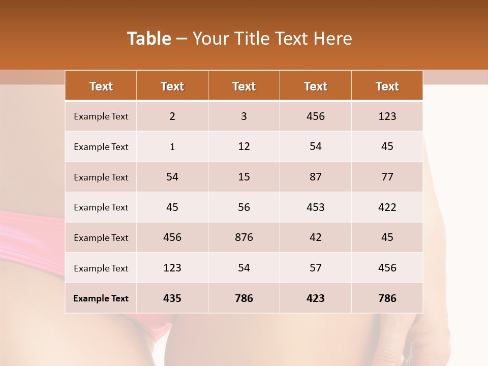 Swimwear Passion Tease PowerPoint Template