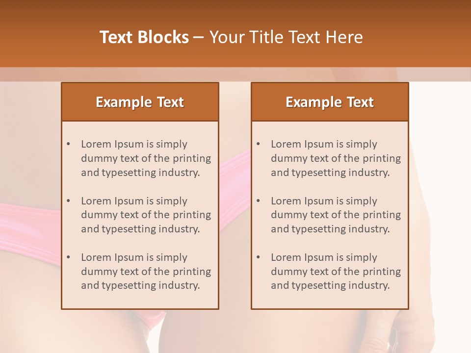 Swimwear Passion Tease PowerPoint Template