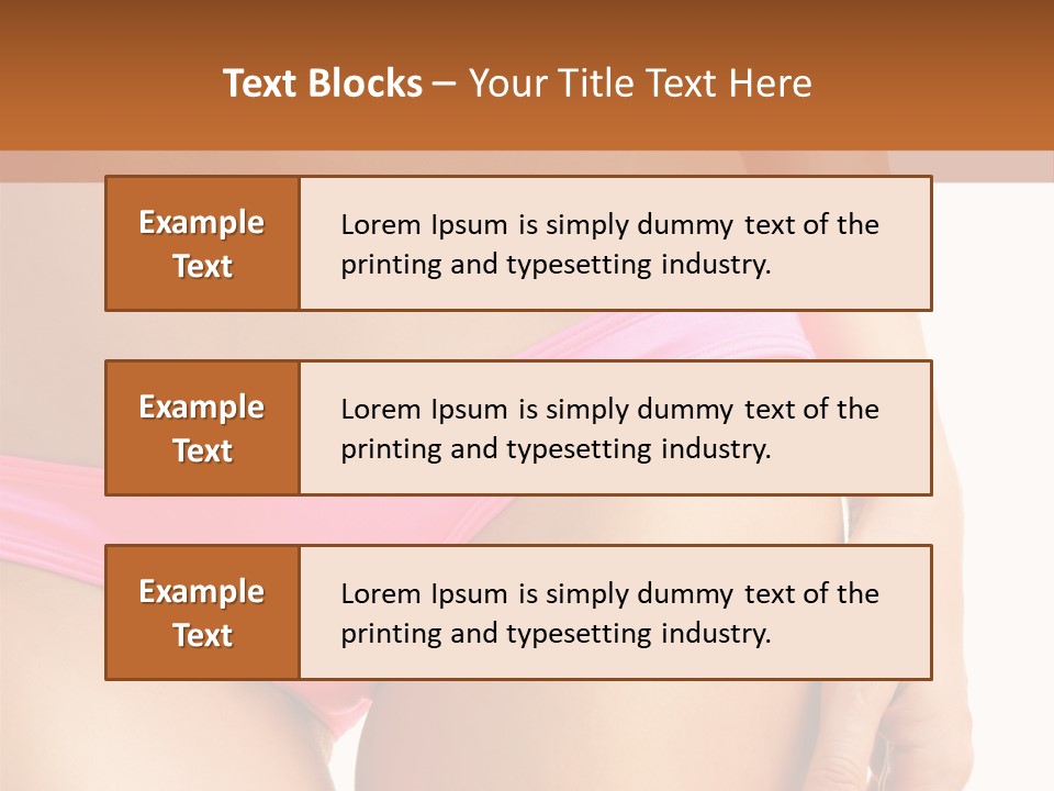 Swimwear Passion Tease PowerPoint Template