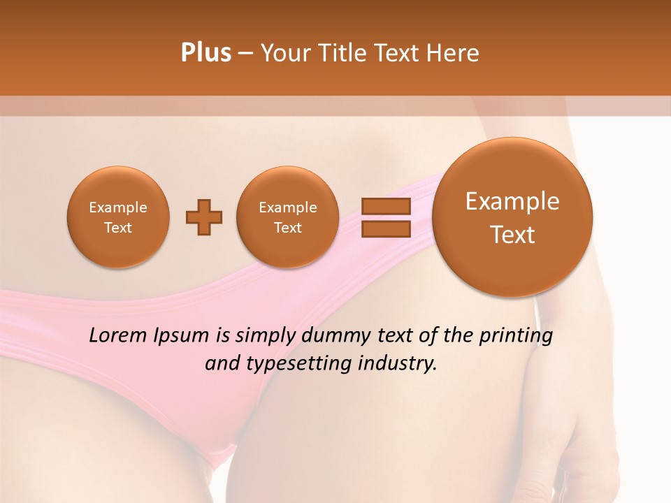 Swimwear Passion Tease PowerPoint Template