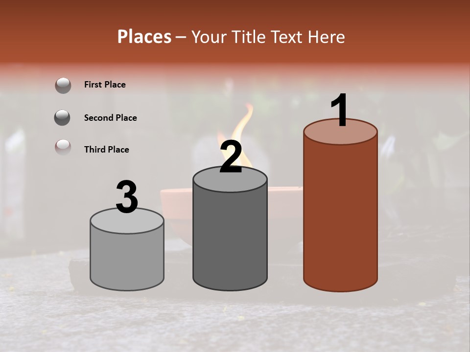 White Crematorium Cemetery PowerPoint Template