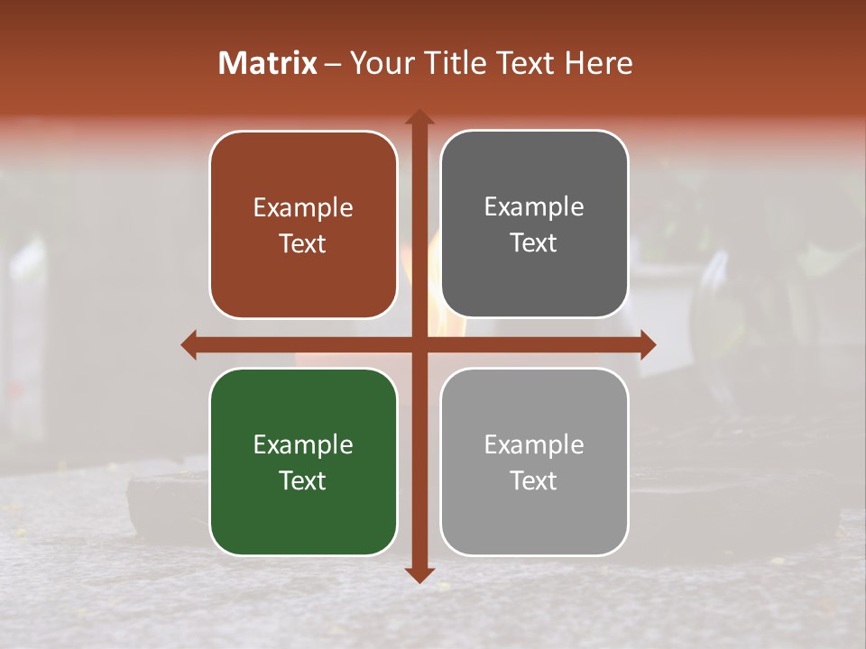 White Crematorium Cemetery PowerPoint Template