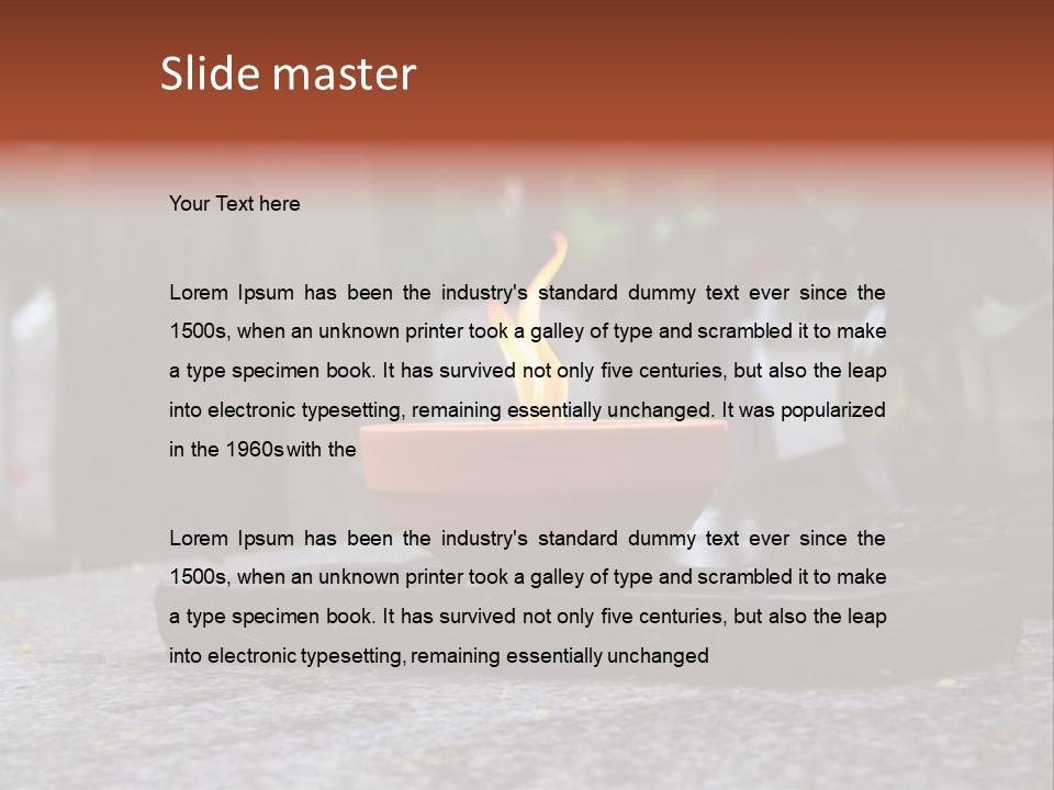 White Crematorium Cemetery PowerPoint Template