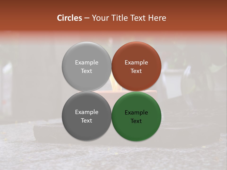 White Crematorium Cemetery PowerPoint Template