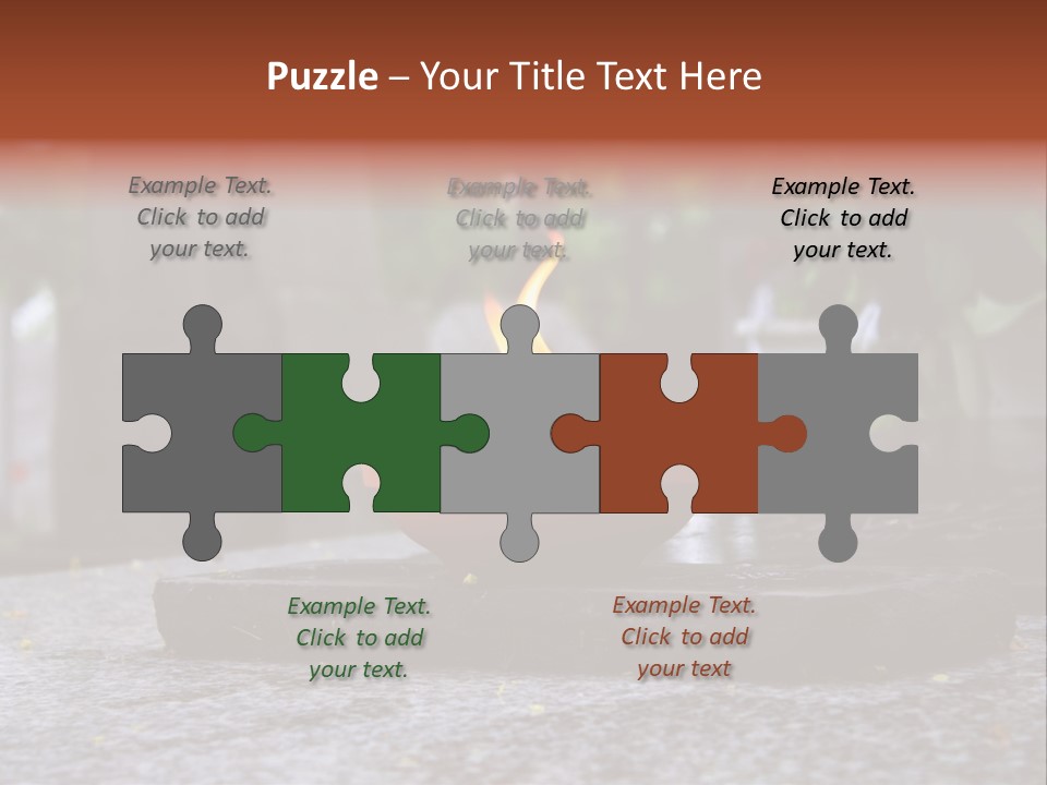 White Crematorium Cemetery PowerPoint Template