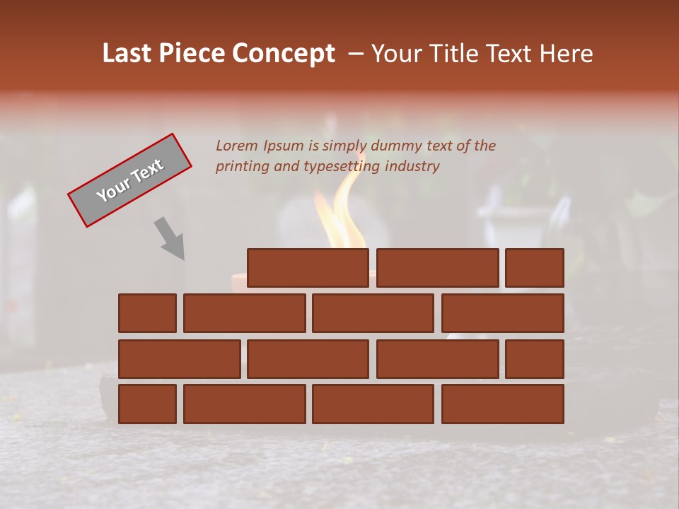 White Crematorium Cemetery PowerPoint Template