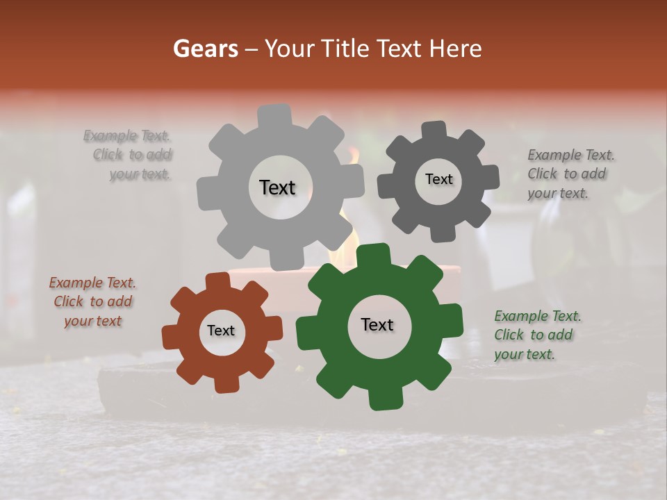 White Crematorium Cemetery PowerPoint Template