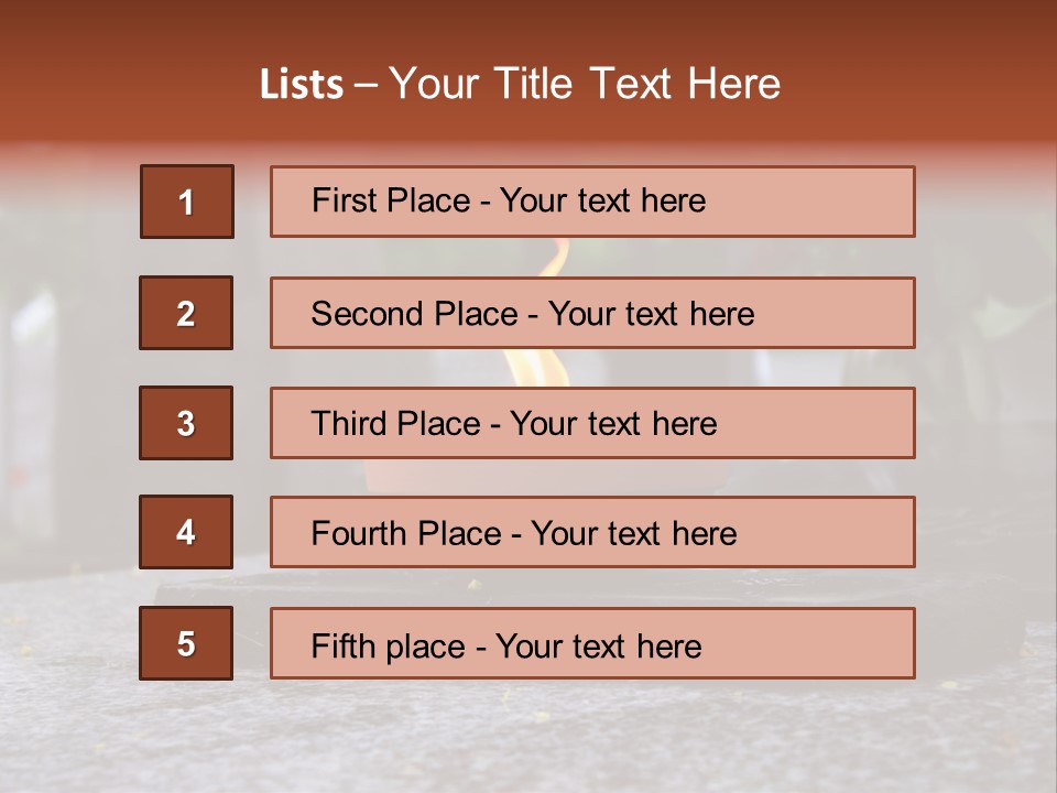 White Crematorium Cemetery PowerPoint Template