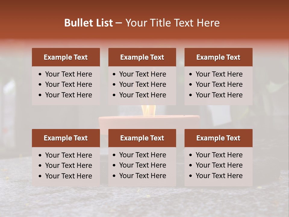 White Crematorium Cemetery PowerPoint Template
