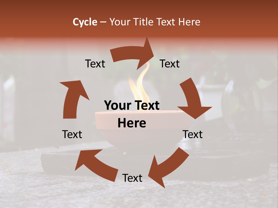 White Crematorium Cemetery PowerPoint Template