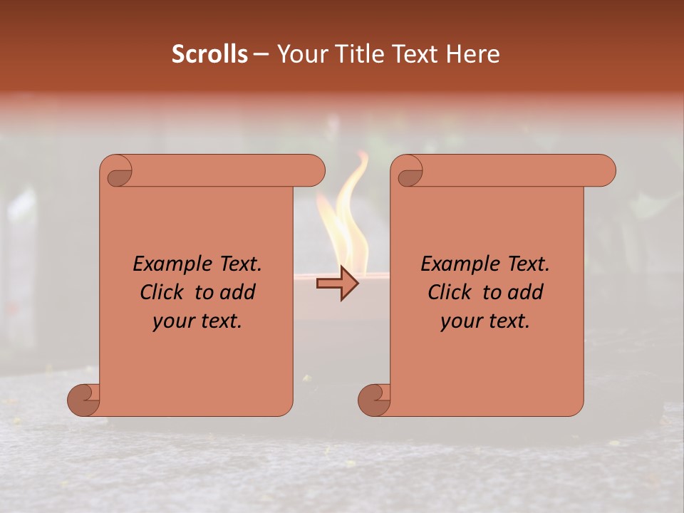 White Crematorium Cemetery PowerPoint Template