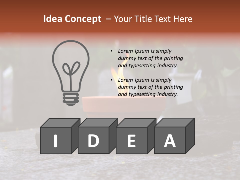 White Crematorium Cemetery PowerPoint Template