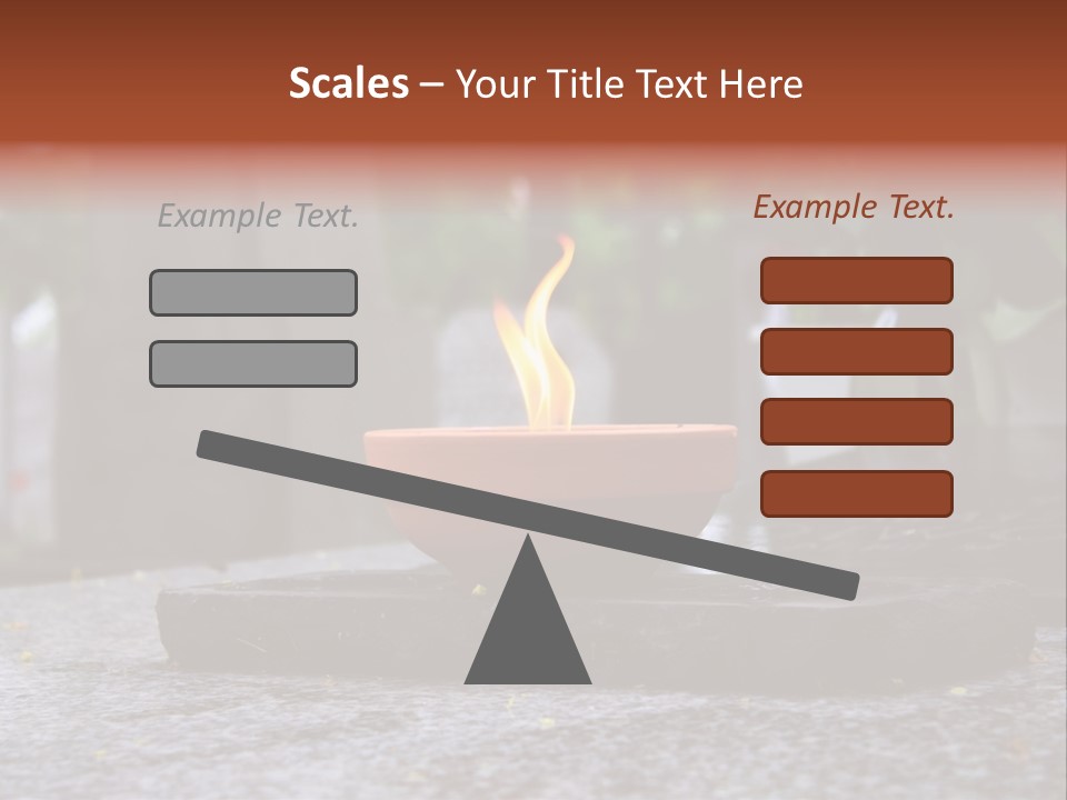 White Crematorium Cemetery PowerPoint Template