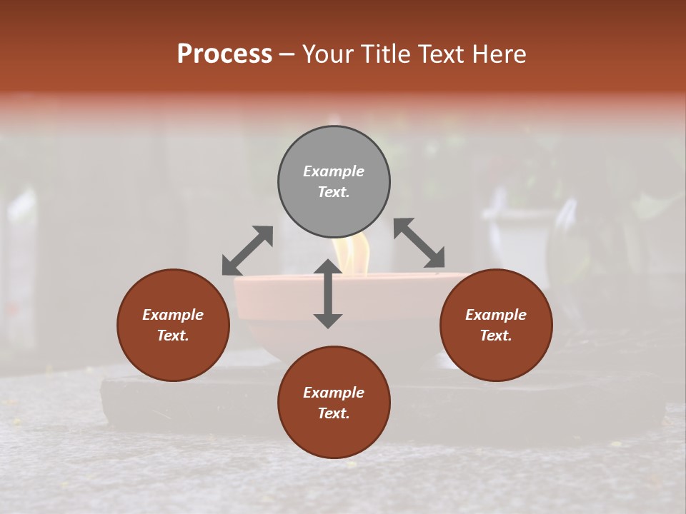 White Crematorium Cemetery PowerPoint Template
