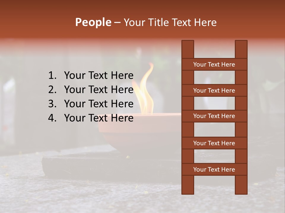 White Crematorium Cemetery PowerPoint Template