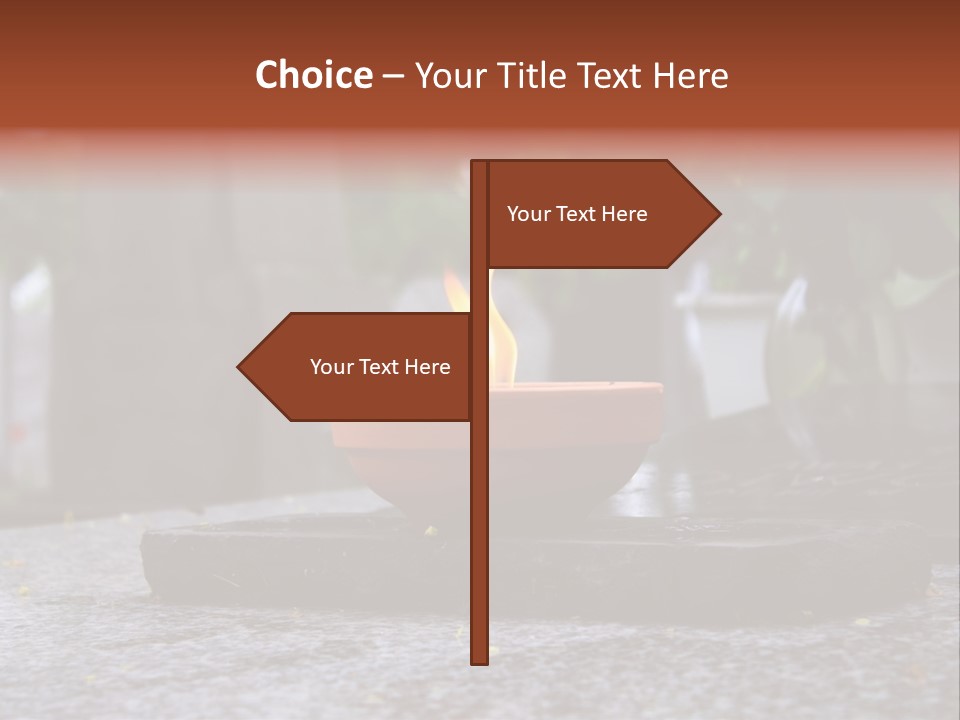 White Crematorium Cemetery PowerPoint Template