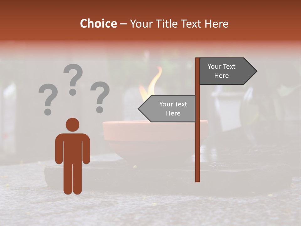 White Crematorium Cemetery PowerPoint Template