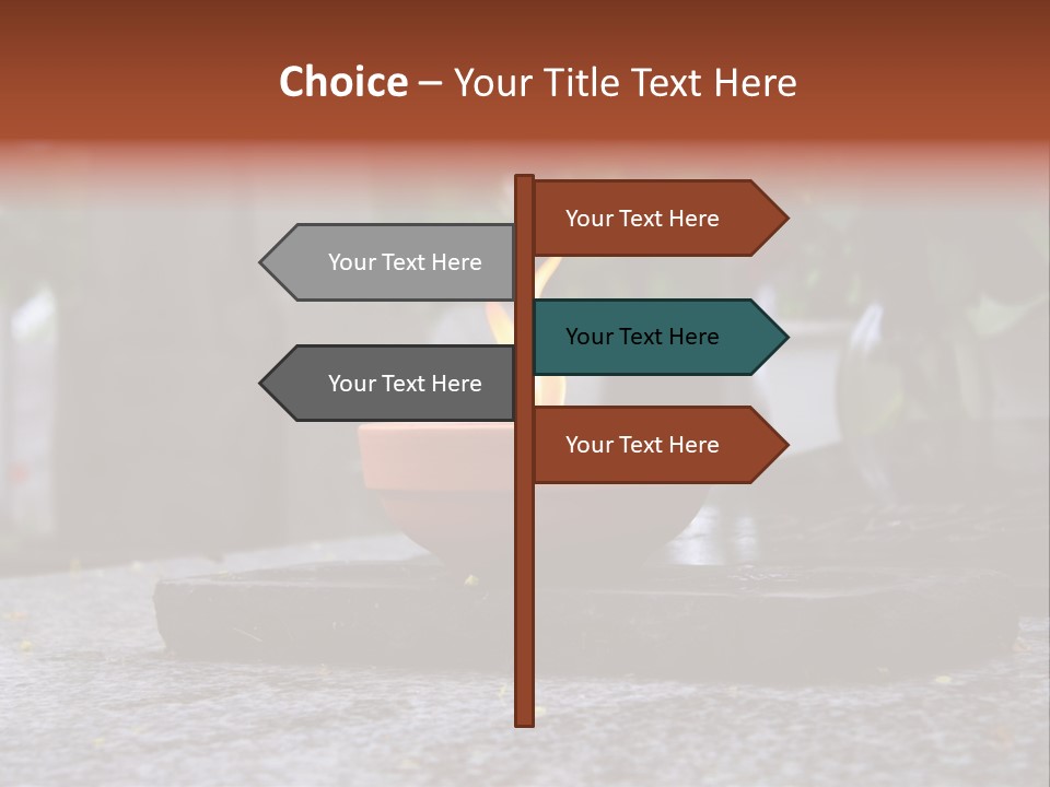 White Crematorium Cemetery PowerPoint Template