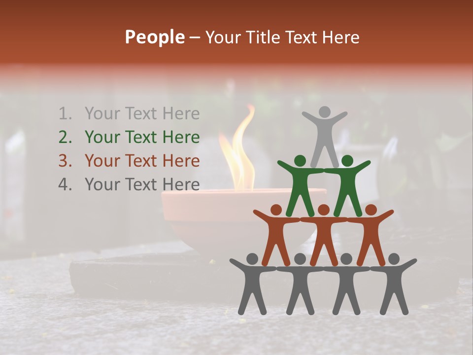 White Crematorium Cemetery PowerPoint Template