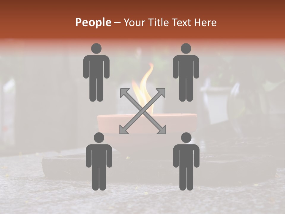 White Crematorium Cemetery PowerPoint Template